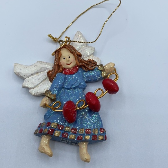 Avon 1998 Folkart Sparkle Ornament Set of 3 Christmas - Picture 4 of 12